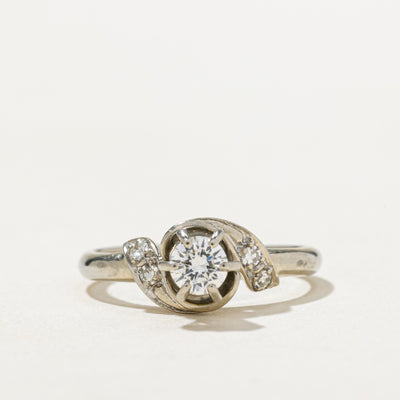 High Set Diamond Engagement Ring | 0.28ctw | SZ 4.5