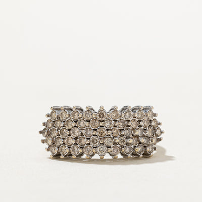 Multi Row Diamond Cluster Ring | 0.70ctw | SZ 7.25