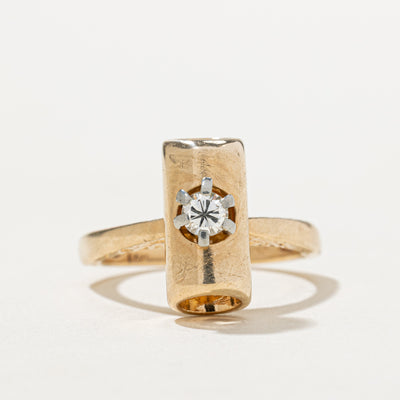 Diamond Tube Design Ring | 0.17ct | SZ 6.5