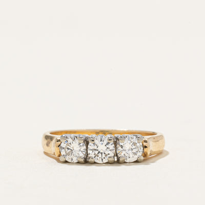 Three Stone Diamond Ring | 0.58ctw | SZ 4.5