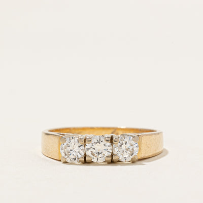 Three Stone Diamond Ring | 0.82ctw | SZ 8.5