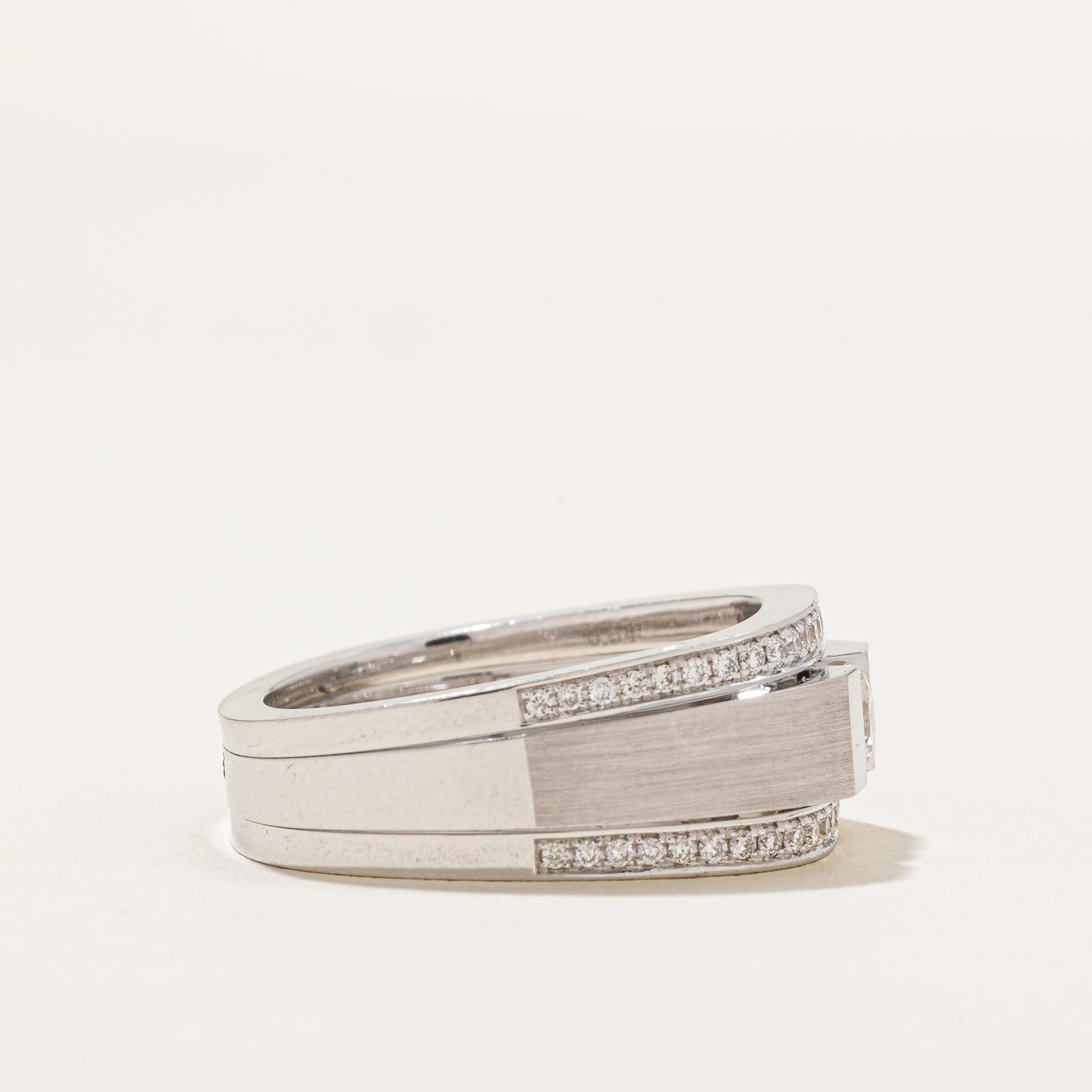 Tension Set Diamond Euro Shank Ring | 0.69ctw | SZ 8