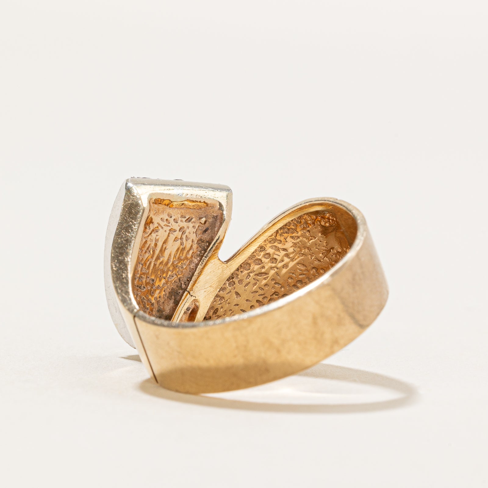 14K Diamond Open High Looped Cocktail Ring | 1.02ctw | SZ 7.75