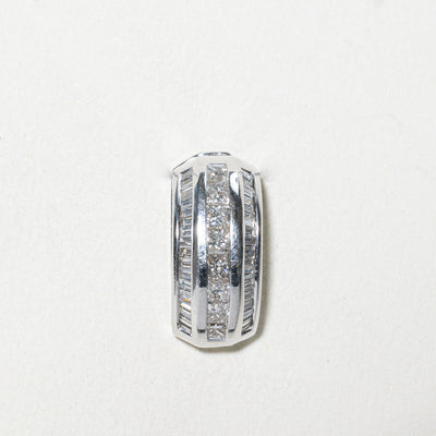 Channel Set Multi Row Diamond Pendant | 0.80ctw