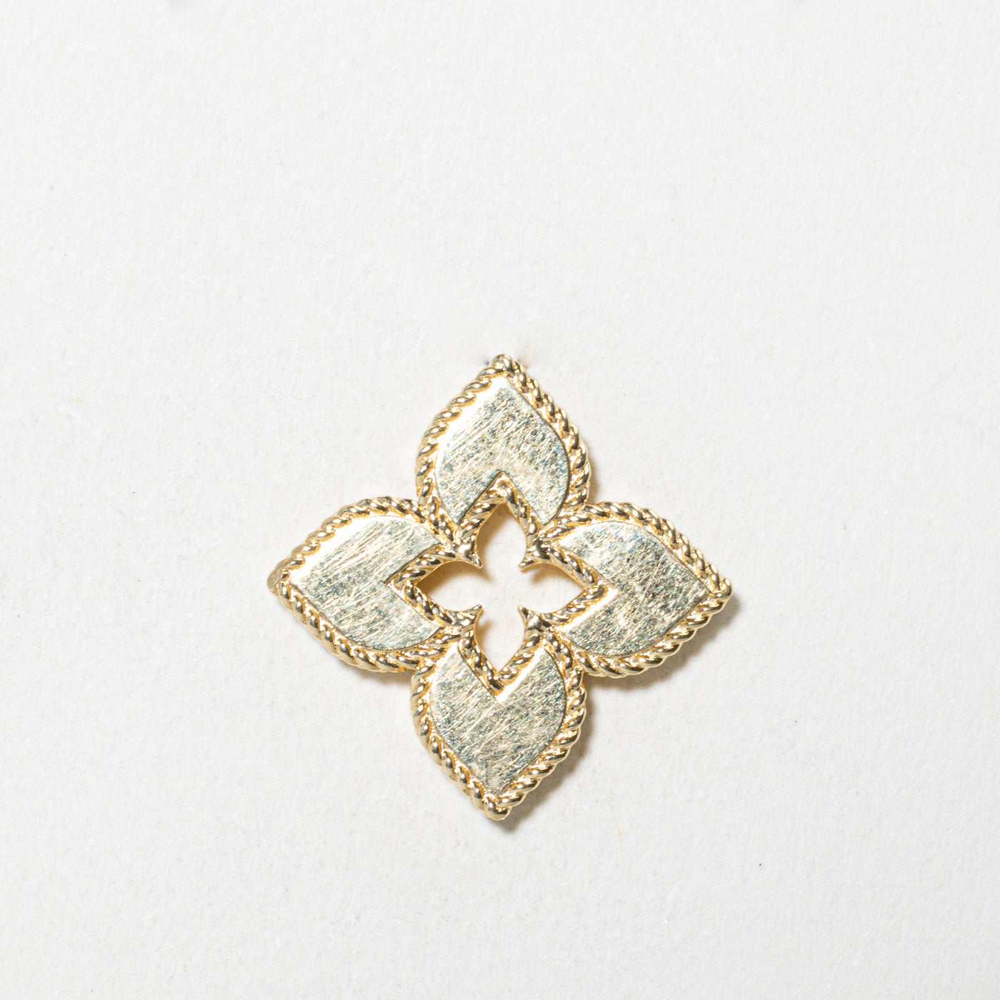 Pave Set Diamond Floral Pendant | 0.36ctw