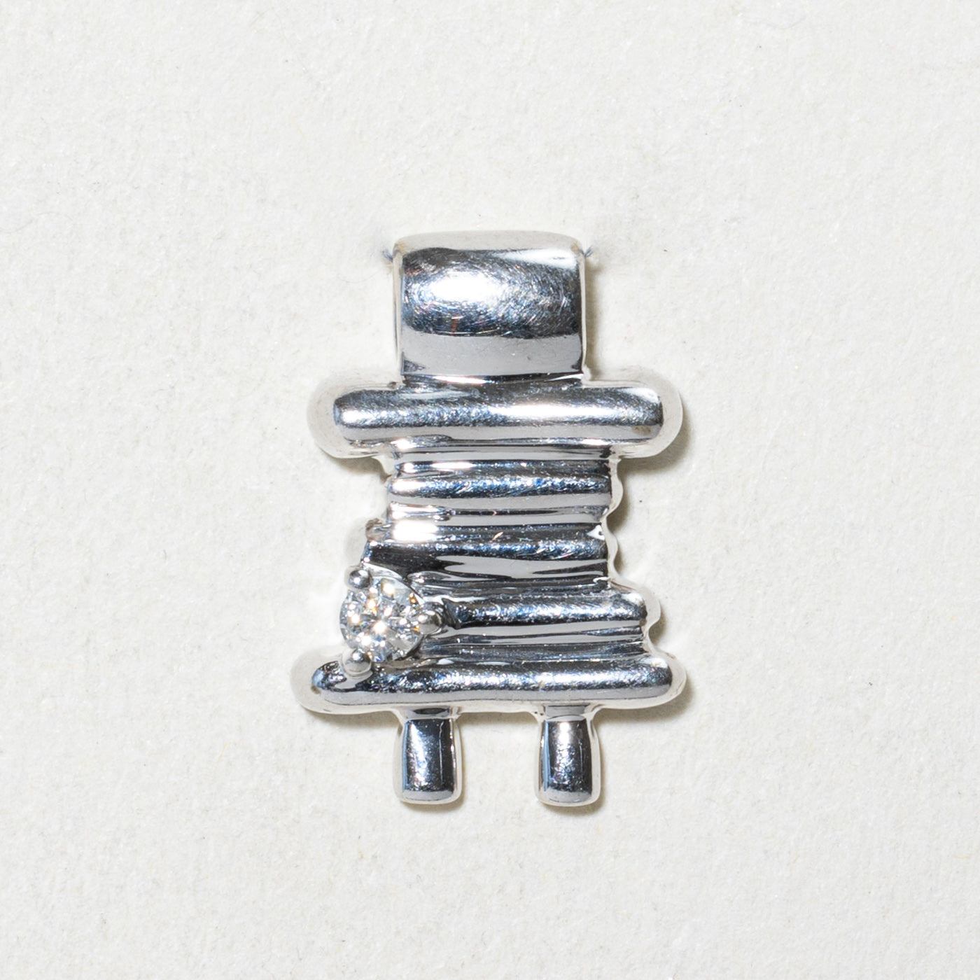 Diamond Inukshuk Pendant | 0.05ct