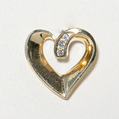 Diamond Open Heart Pendant | 0.06ctw