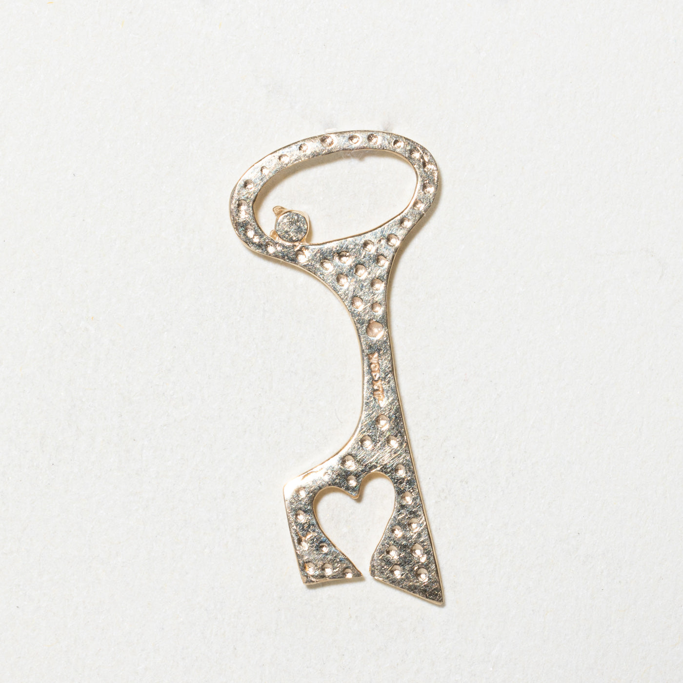 Diamond Heart Key Pendant | 0.02ct