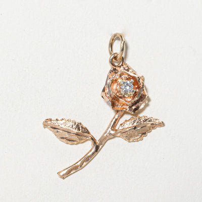 Diamond Rose Pendant | 0.04ct