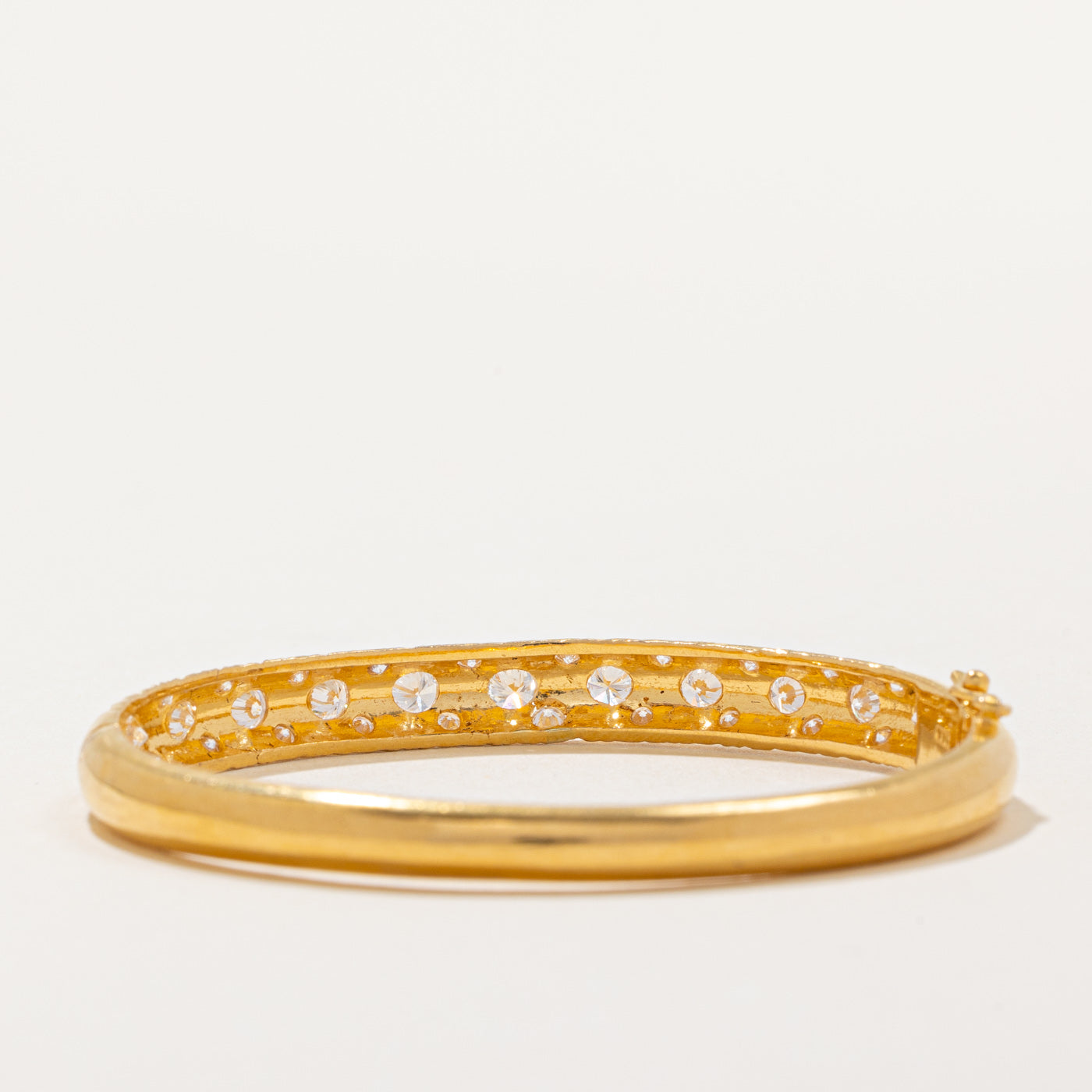 Bezel Set Diamond Bangle | 1.75ctw | 6" |
