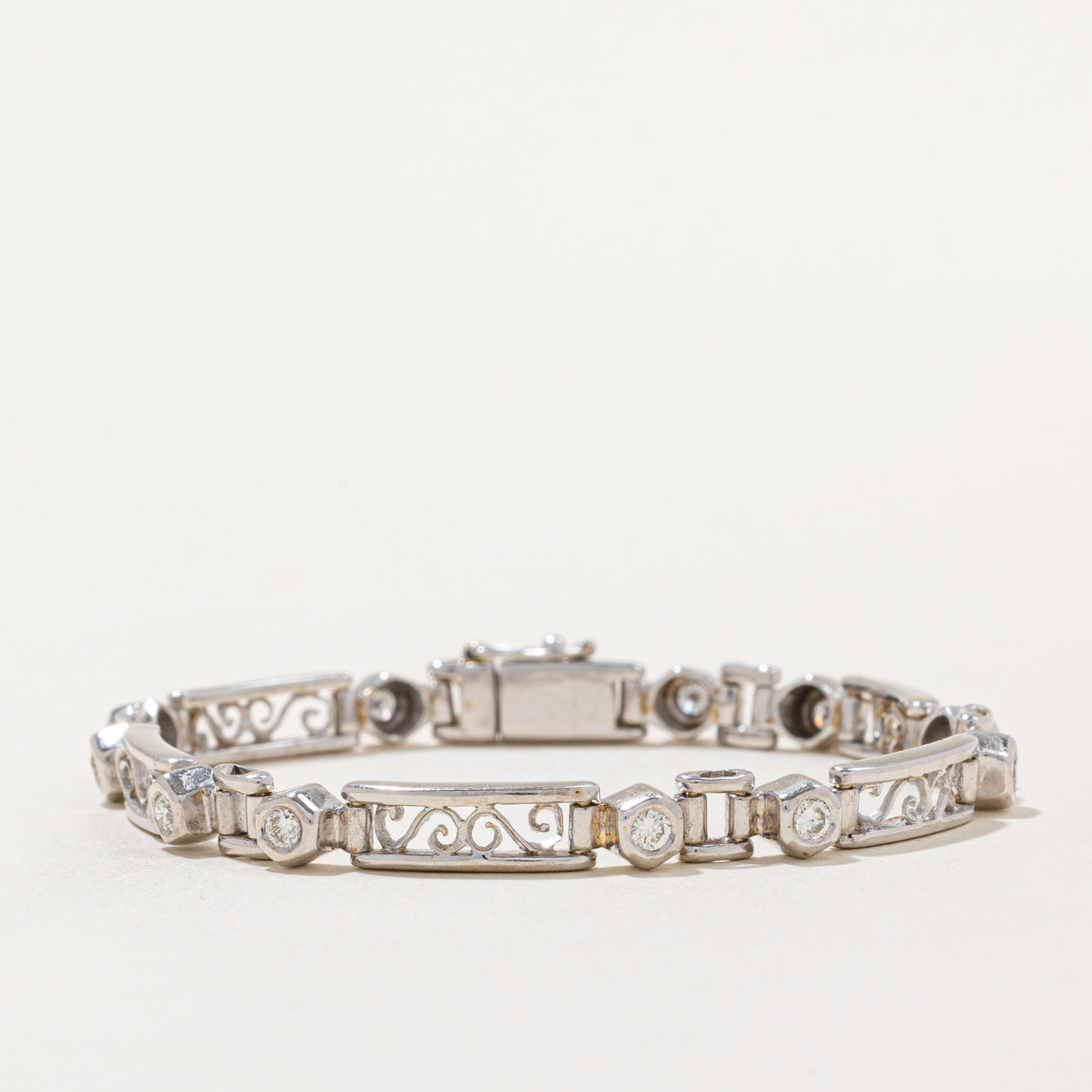 Bezel Set Diamond Bracelet | 0.50ctw | 6.25" |