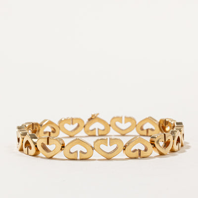 'Cartier' C Heart Link Bracelet | 7