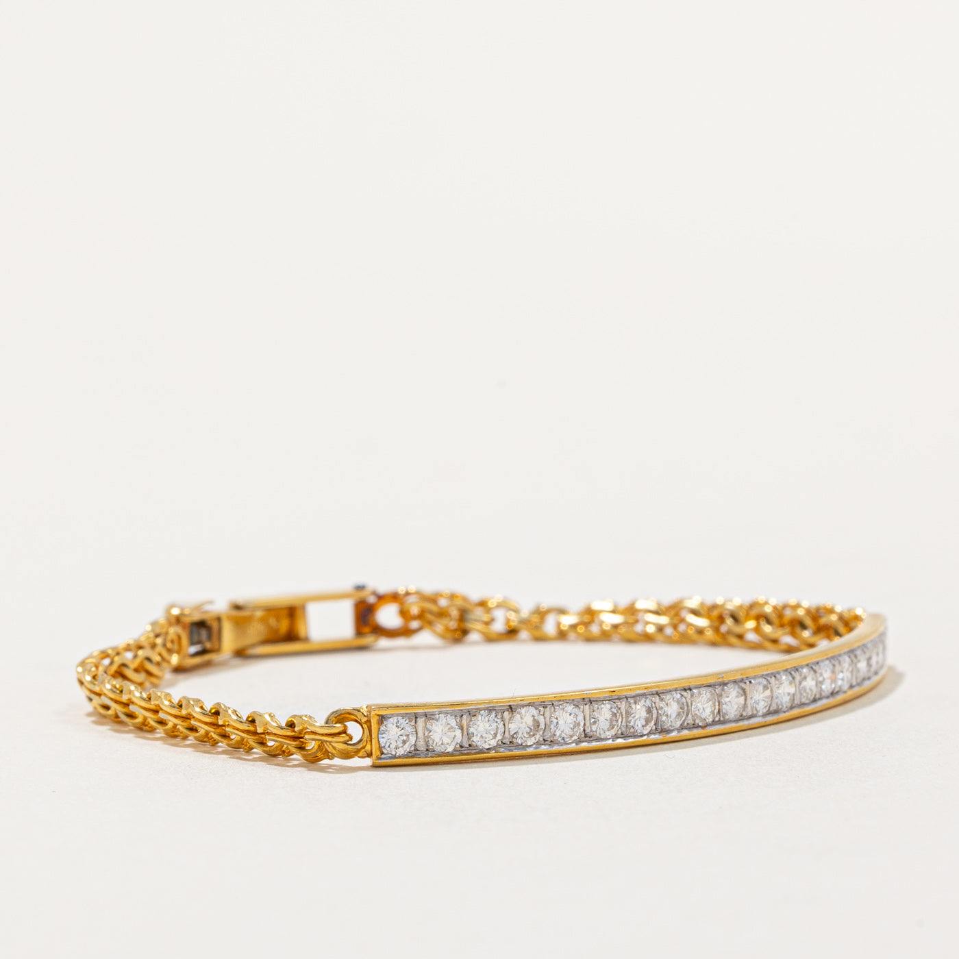 Diamond Row Bracelet | 0.80ctw | 6.25" |