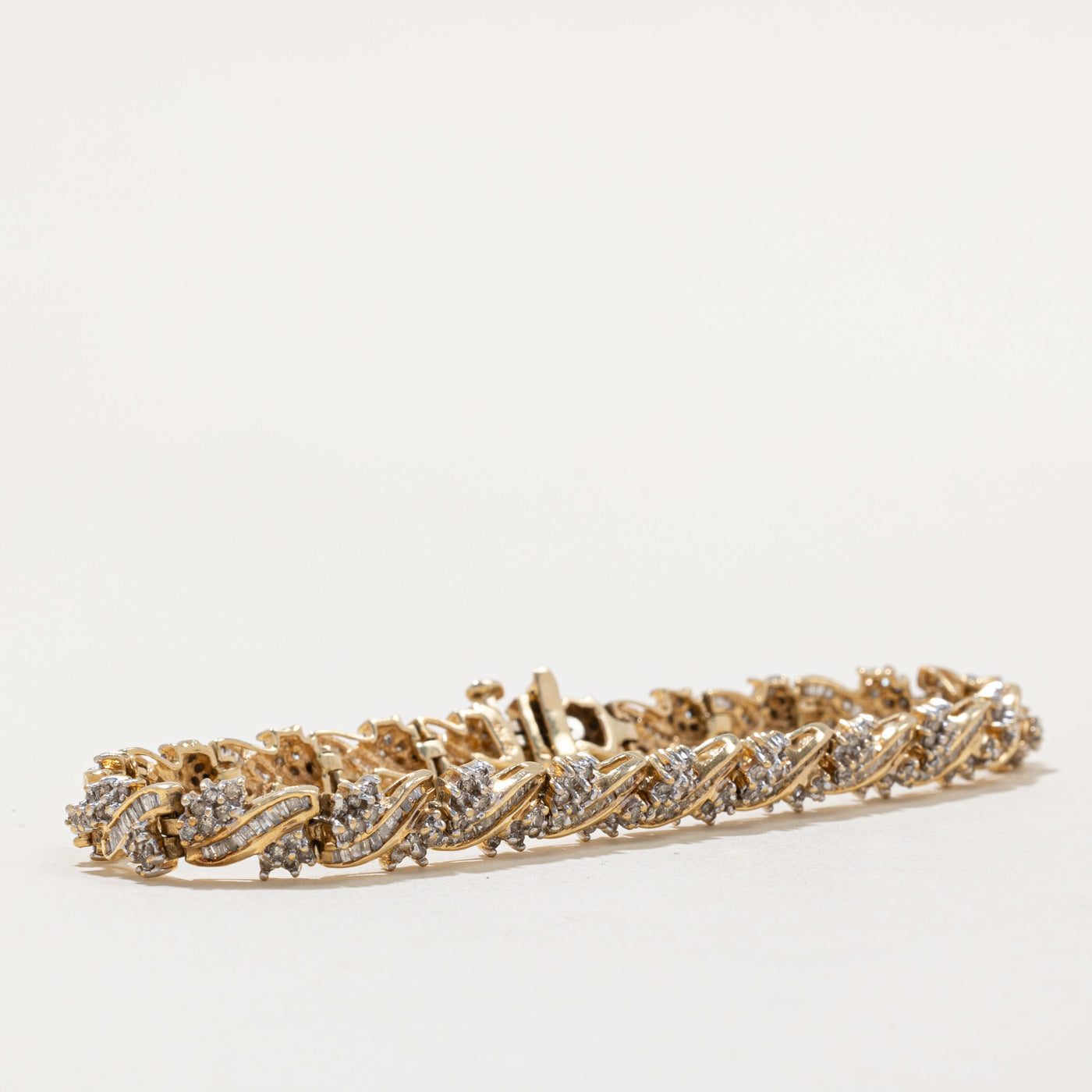 Vintage Multi Cut Diamond Bracelet | 2.35ctw | 7" |