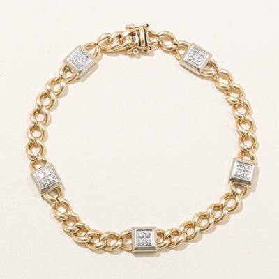 Diamond Grid Bracelet | 0.24ctw | 8