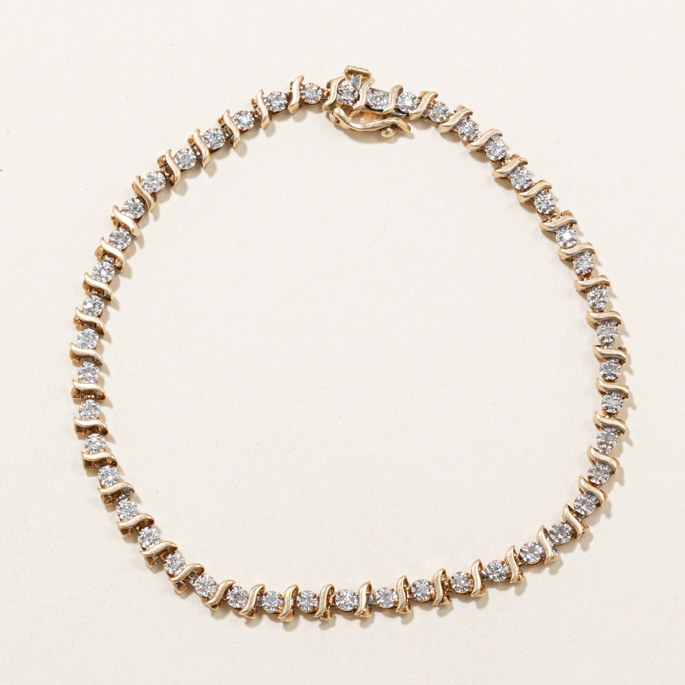 Illusion Set Diamond Bracelet | 0.23ctw | 7.5" |