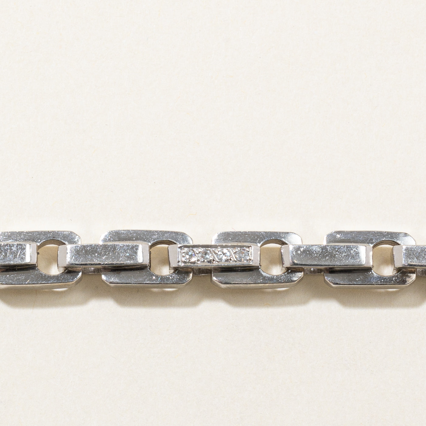 Illusion Set Diamond Link Bracelet | 0.15ctw | 9" |