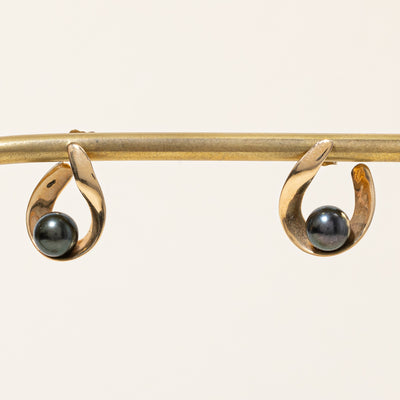 Black Pearl Earrings