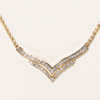 Diamond Pendant Necklace | 0.70ctw | 16