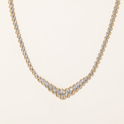 Illusion Set Diamond Necklace | 1.25ctw | 16