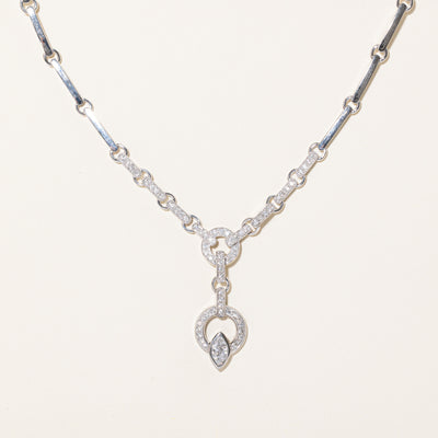 Diamond Drop Necklace | 1.05ctw | 17