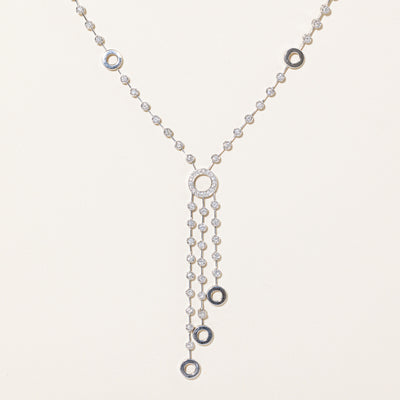 Diamond Drop Necklace | 0.80ctw | 18
