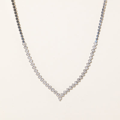Illusion Set Diamond Necklace | 0.18ctw | 16