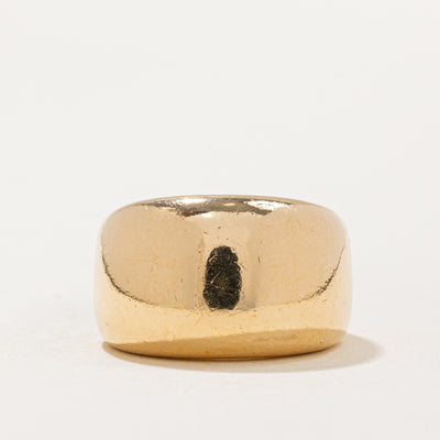 'Cartier' 18k Yellow Gold Chunky Ring | Circa 1997 | SZ 5.25 |