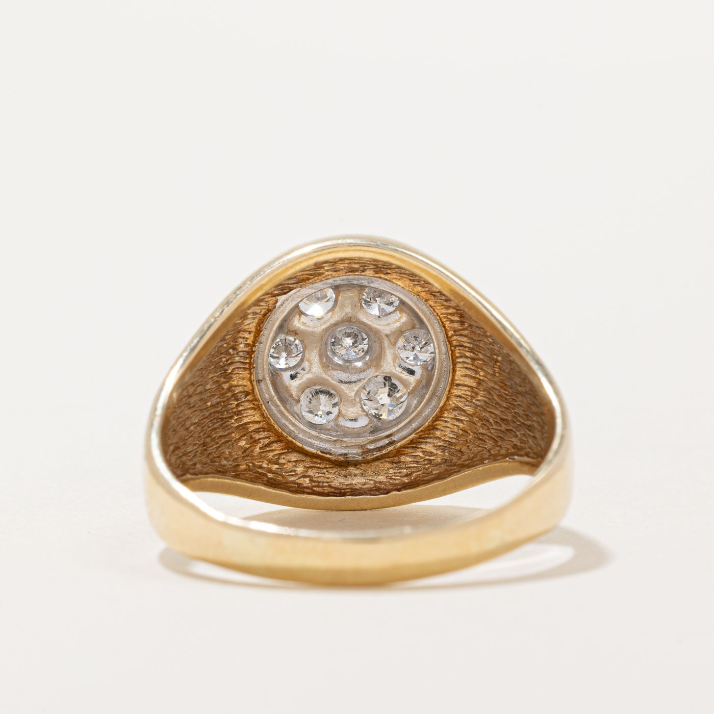 Diamond Cluster Signet Ring | 1.00ctw | SZ 11.25 |