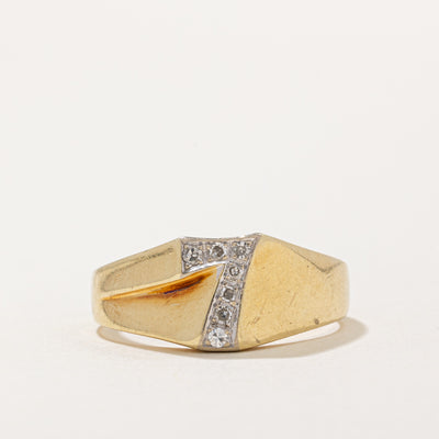 Diamond 'Lucky Number 7' Ring | 0.07ctw | SZ 11 |