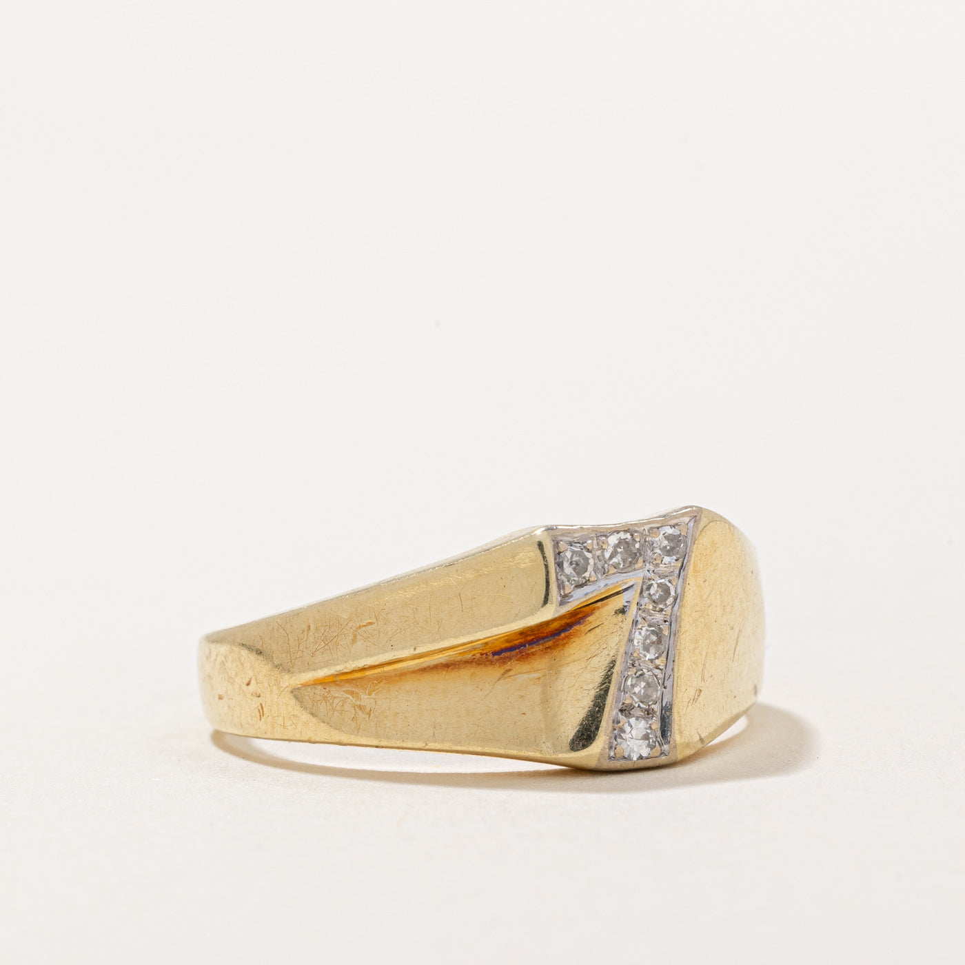 Diamond 'Lucky Number 7' Ring | 0.07ctw | SZ 11 |