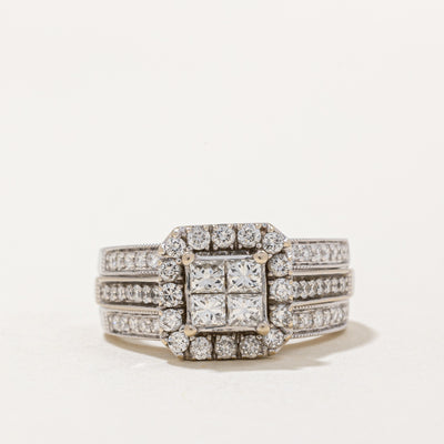 Diamond Wedding Ring Set | 1.14ctw | SZ 6.75 |