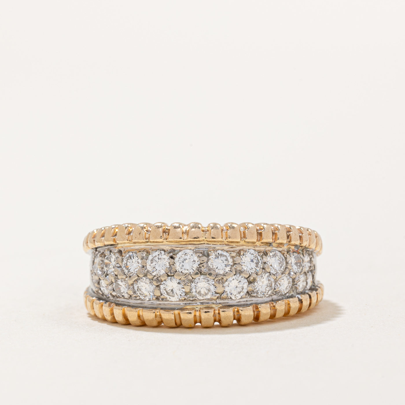 Pave Set Diamond Ring | 1.00ctw | SZ 8.5 |