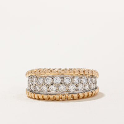 Pave Set Diamond Ring | 1.00ctw | SZ 8.5 |
