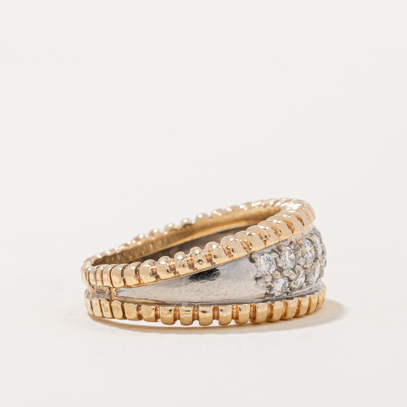 Pave Set Diamond Ring | 1.00ctw | SZ 8.5 |