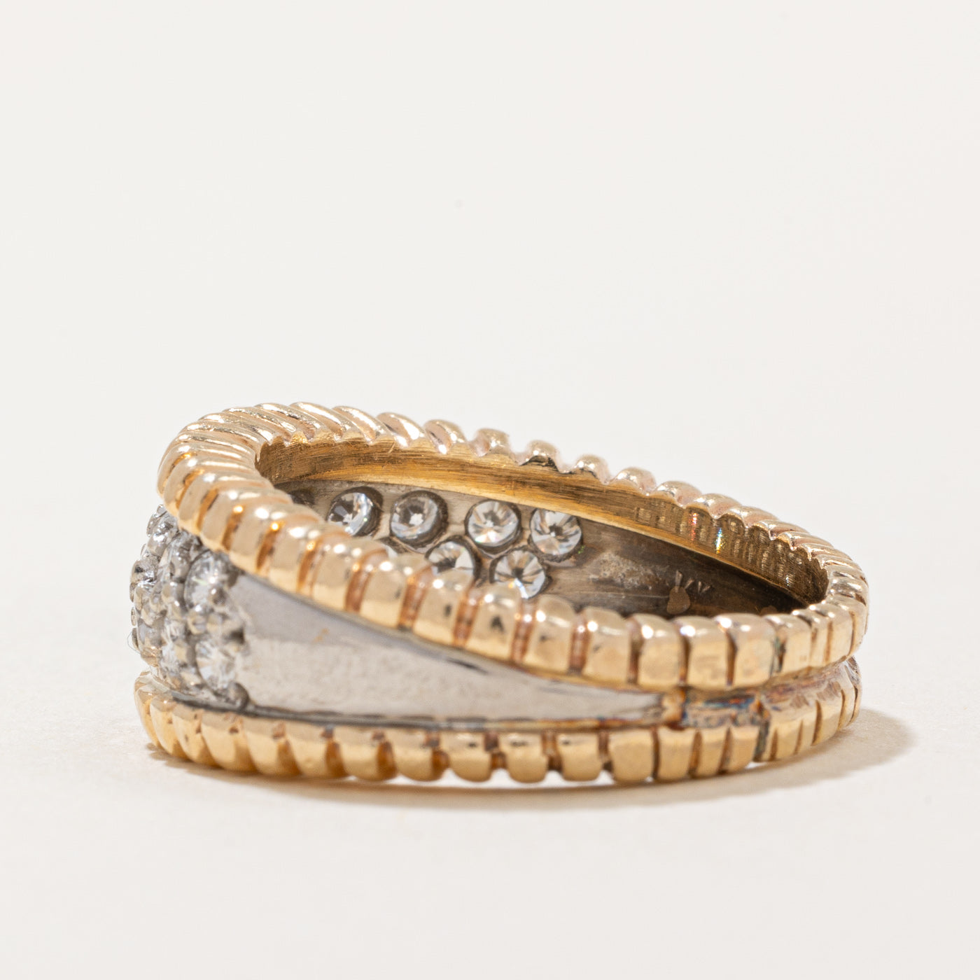 Pave Set Diamond Ring | 1.00ctw | SZ 8.5 |