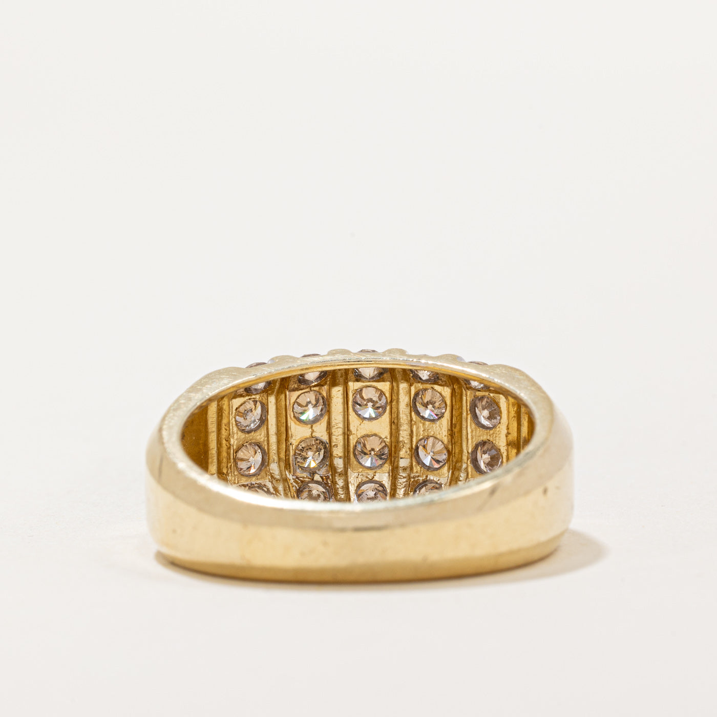 Channel Set Light Brown Diamond Ring | 0.90ctw | SZ 9.5 |