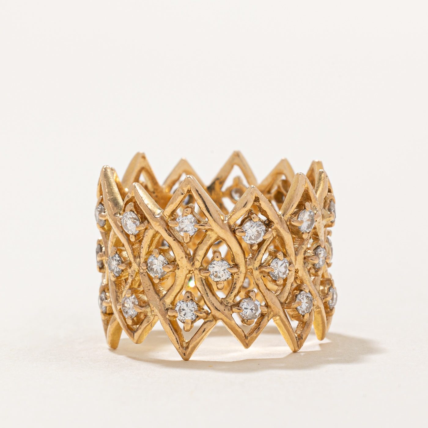 Diamond Geometric Band | 1.00ctw | SZ 6.25 |