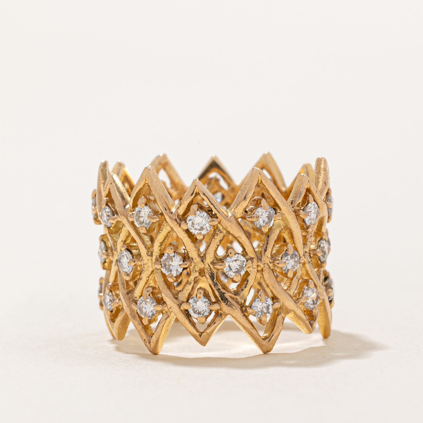 Diamond Geometric Band | 1.00ctw | SZ 6.25 |