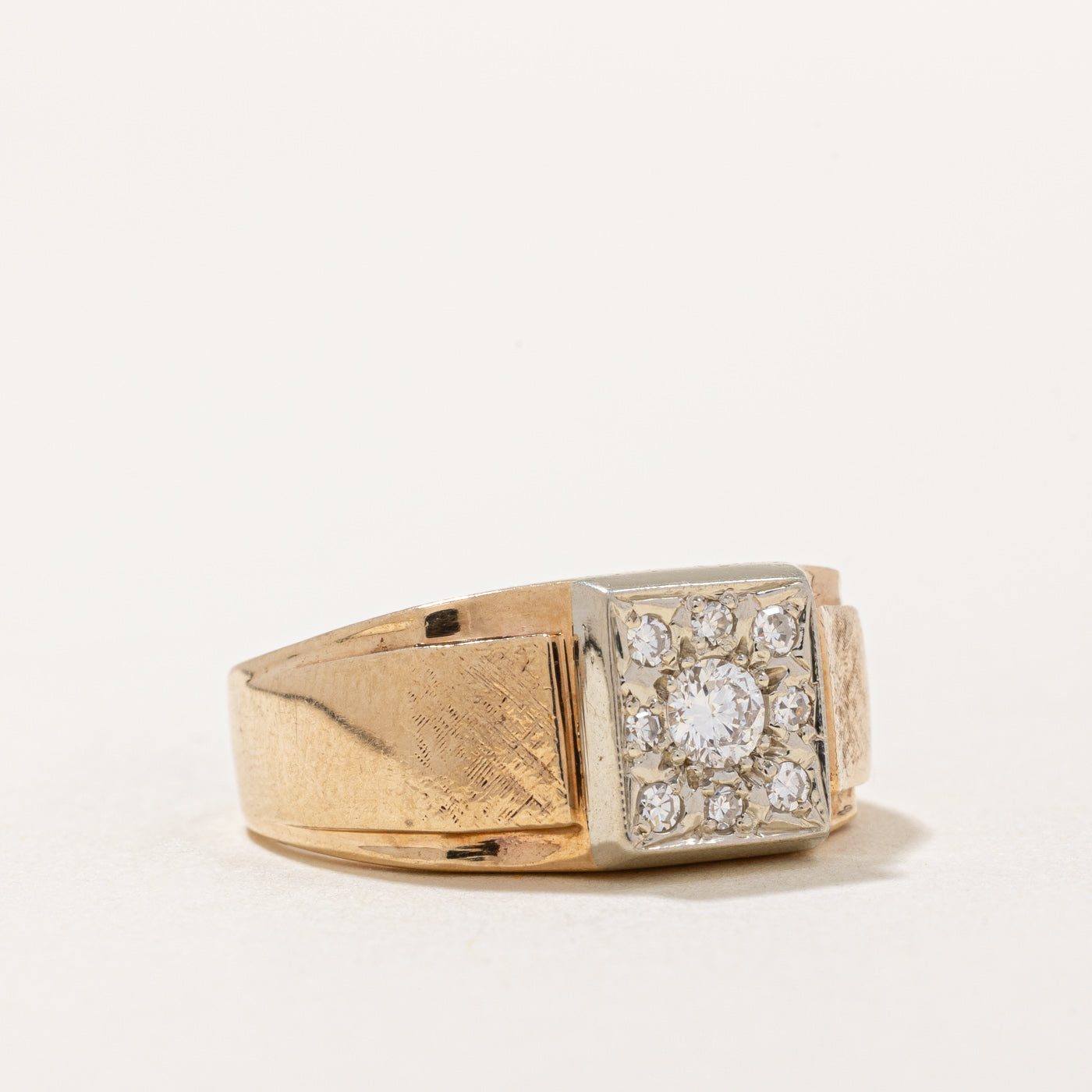 Bague sertie de diamants illusion | 0,22 ct | Taille 7,5 | 