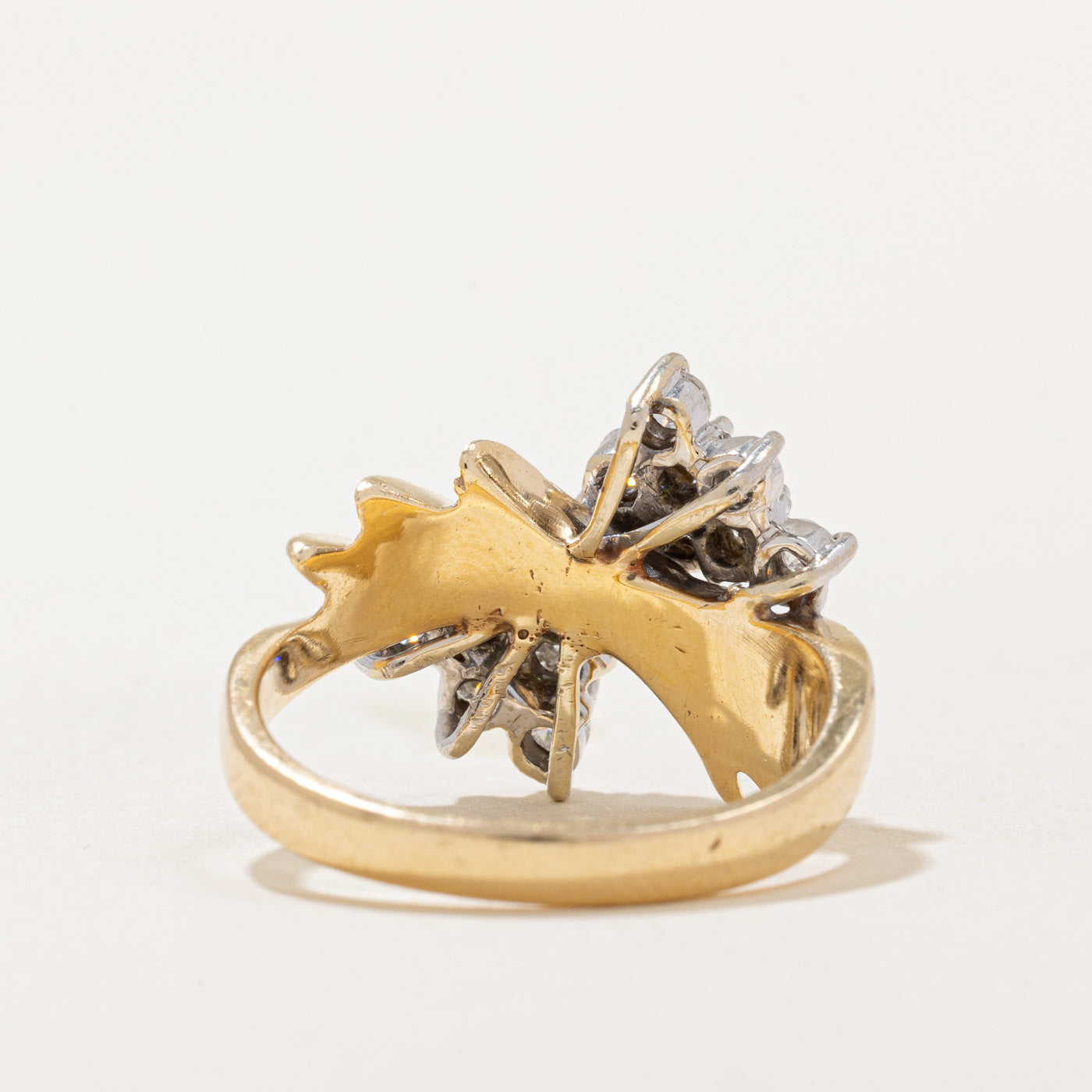 Diamond Cluster Cocktail Ring | 0.75ctw | SZ 7.25 |