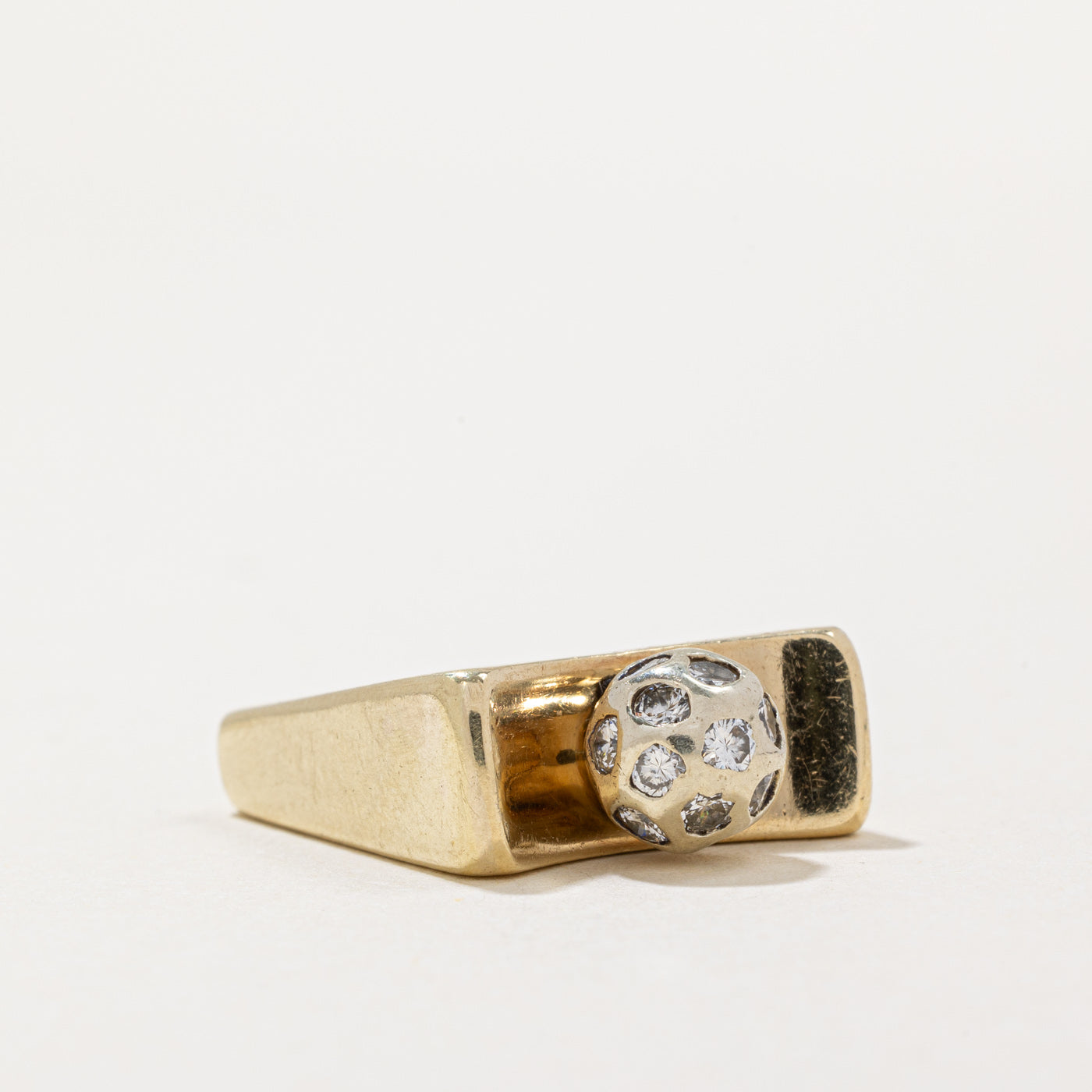 Pave Set Diamond Sphere Ring | 0.40ctw | SZ 4.5 |
