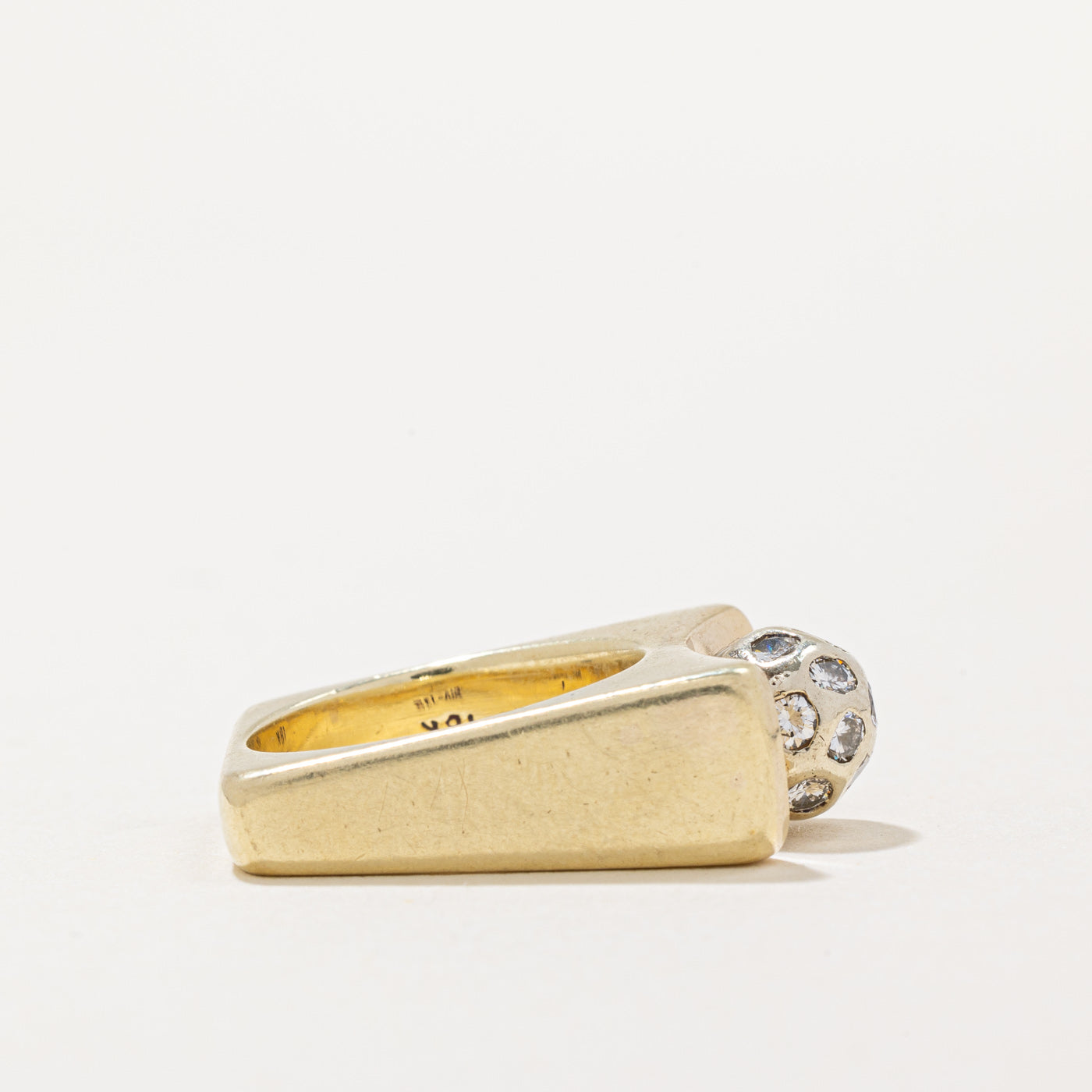 Pave Set Diamond Sphere Ring | 0.40ctw | SZ 4.5 |