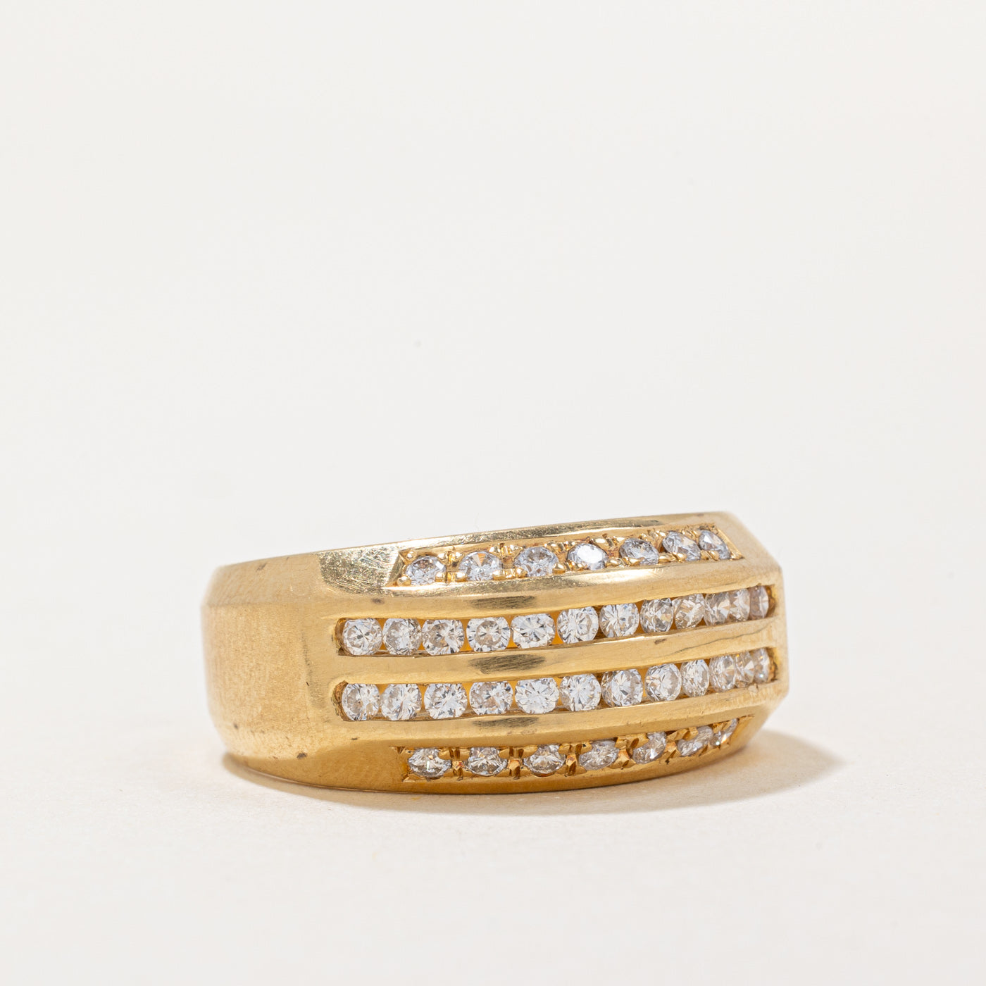 Channel Set Multi Row Diamond Band | 0.60ctw | SZ 9 |