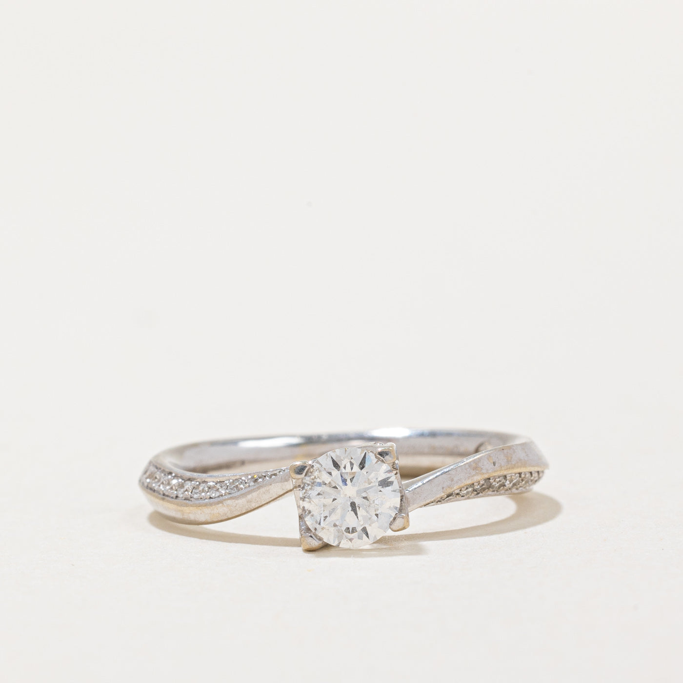 Diamond Bypass Engagement Ring | 0.555ctw | SZ 5.5 |