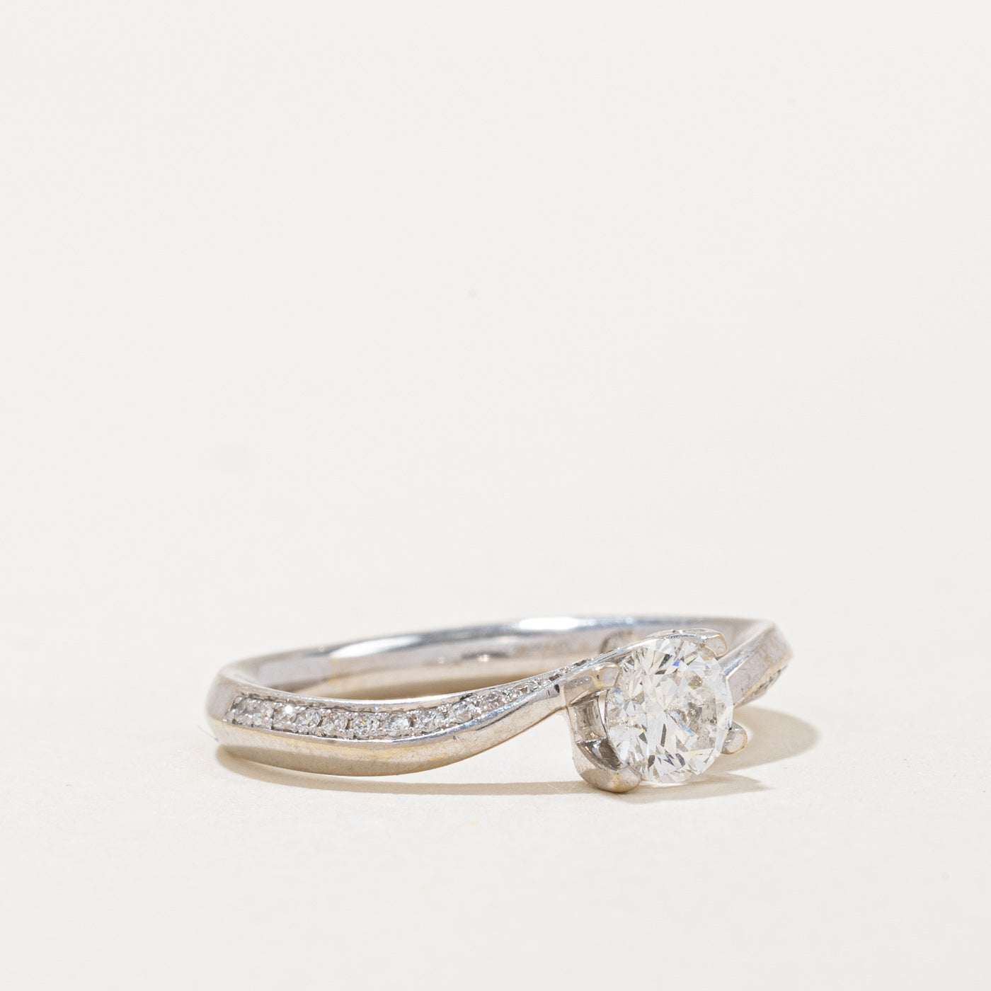 Diamond Bypass Engagement Ring | 0.555ctw | SZ 5.5 |