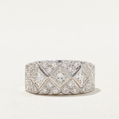 Diamond Cluster Cocktail Band | 0.25ct, 0.70ctw | SZ 6.5 |
