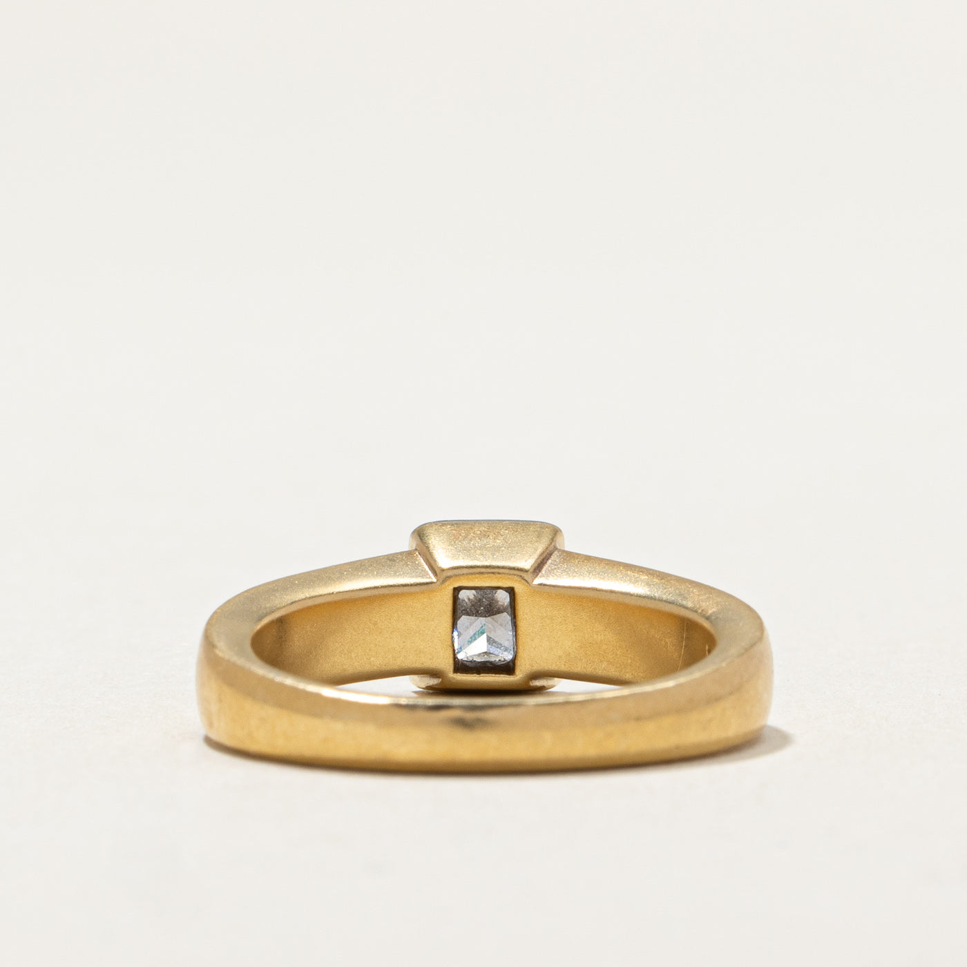 Bezel Set Princess Cut Diamond Ring| 0.35ct | SZ 5.25 |