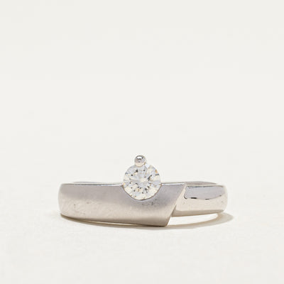 18k White Gold Solitaire Diamond Ring | 0.27ct | SZ 6.25 |