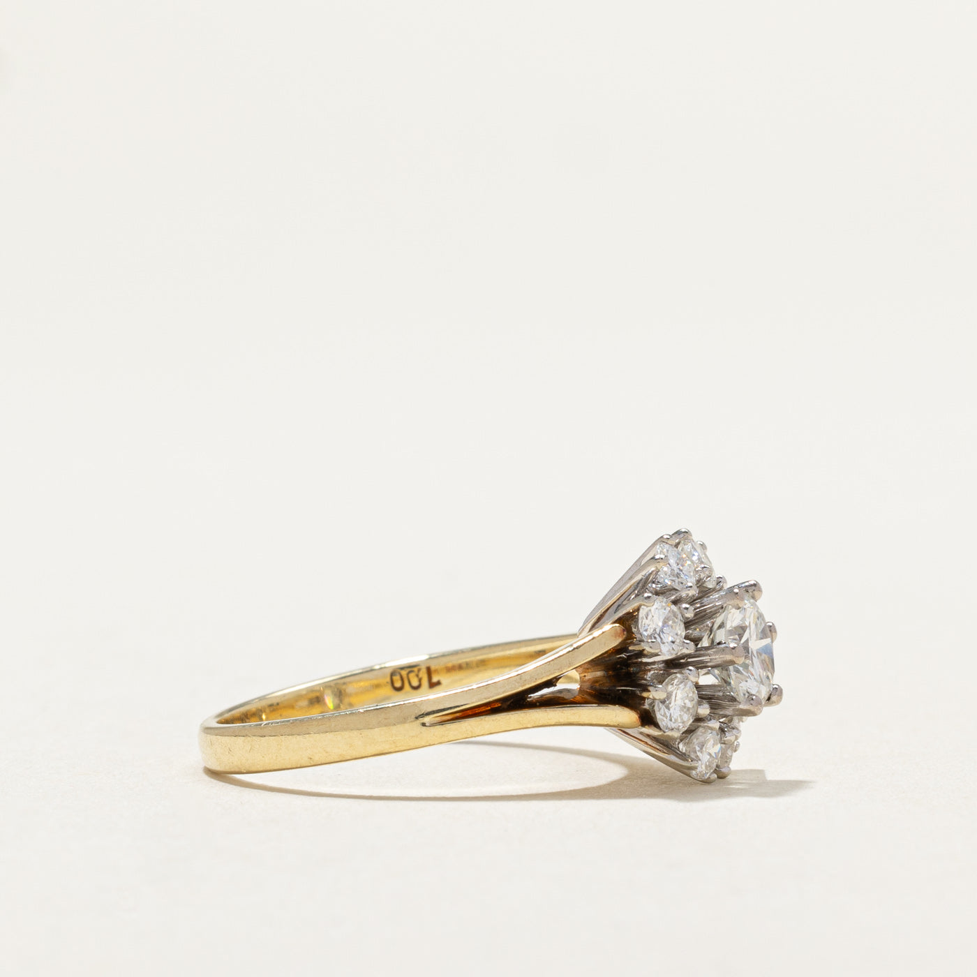 Diamond Petal Ring | 0.48ct, 0.40ctw | SZ 6.5 |